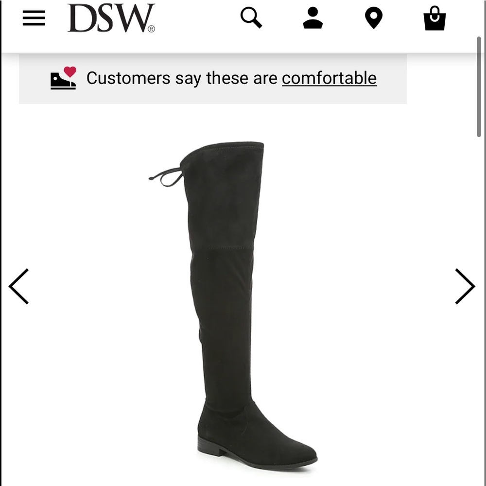 DSW black knee high boots